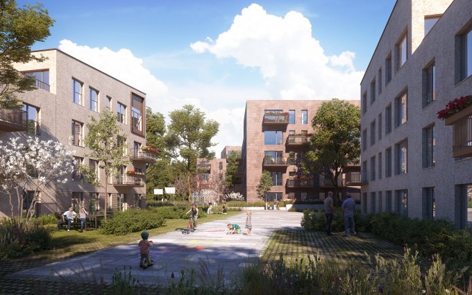 Ginnerup Arkitekter projekt Schaub Parken, En ny bydel 