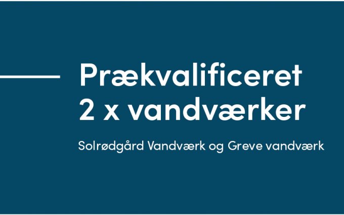 Ginnerup Arkitekter nyheder Prækvalificeret til 2 x vandværker