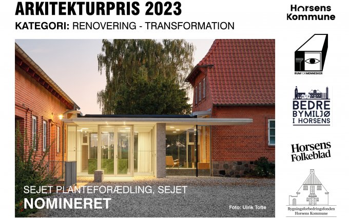 Ginnerup Arkitekter nyheder Nomineret til Arkitekturpris