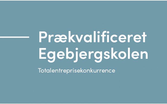 Ginnerup Arkitekter nyheder Prækvalificeret til tilbygning af Egebjergskolen