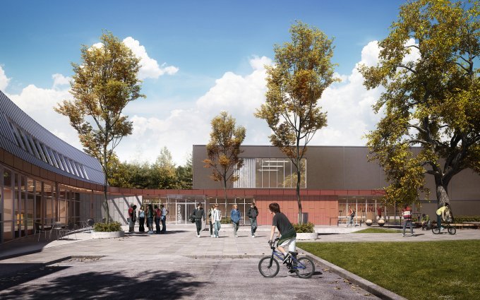 Ginnerup Arkitekter projekt Idrætshal ved Fælleshåbsskolen