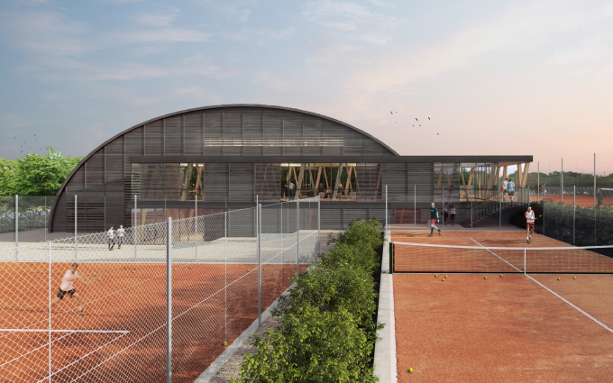 Ginnerup Arkitekter projekt Horsens Tennisklub