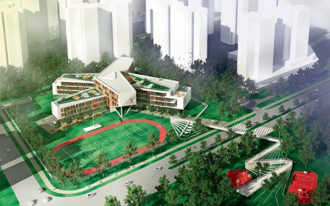 Ginnerup Arkitekter nyheder Megaskole Chengdu 